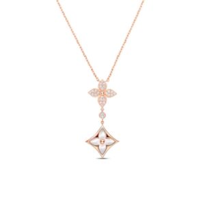 Louis Vuitton Color Blossom Double Star Necklace Q94676