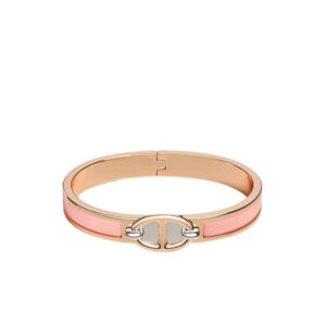 Hermes Mini Clic Anchor Chain Bracelet Rose Gold Tone With Light Pink H209000FO1ZPM