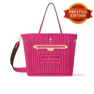 Prestige Edition – Louis Vuitton Neverfull Bandoulière Inside Out MM Bag Pink 31Cm M12707