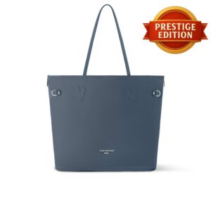 Prestige Edition – Louis Vuitton Neverfull Inside Out MM Bag Navy Blue 31Cm M14994