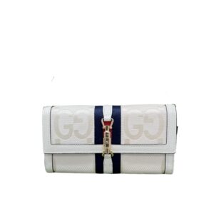 Gucci Jackie 1961 Chain Wallet Beige And Ebony GG 19CM 652681 HUHHG 8565