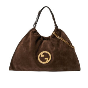 Gucci Blondie Large Suede Tote Bag Brown 50Cm