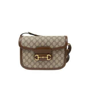 Gucci Horsebit 1955 Shoulder Bag Beige And Brown 25Cm 602204 92TCG 8563