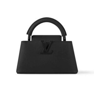 Louis Vuitton Capucines East West Mini Optic Black 19Cm M23955
