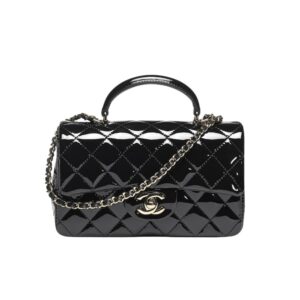 Chanel Mini Classic Handbag With Top Handle Black 20Cm AS2431 B18237 94305