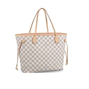 Louis Vuitton Neverfull MM Damier Azur Pink 31Cm N41605