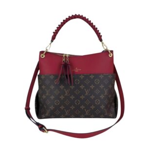 Louis Vuitton Maida Hobo Handbag Red Monogram 33Cm