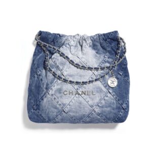 Chanel 22 Handbag Washed Denim 41Cm AS3261 B10439 NM981
