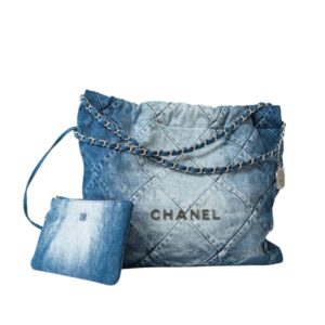 Chanel 22 Handbag Washed Denim 36Cm AS3261 B10439 NM981