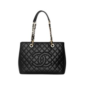 Chanel Caviar Grand Shopping Tote Black 33Cm