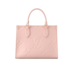 Louis Vuitton Onthego PM Monogram Empreinte Pink Opale 25Cm M47135