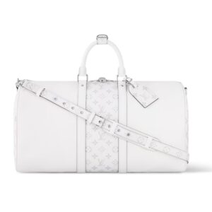Louis Vuitton Keepall 5 Bandouliere Optical White 40Cm M30885