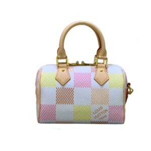Louis Vuitton Speedy Bandoulière Damier Canvas Peach 20Cm