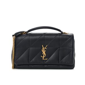 Saint Laurent Niki Shopping Bag In Embossed Leather Black 33Cm