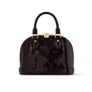 Louis Vuitton Alma BB Monogram Vernis Leather Black 25Cm
