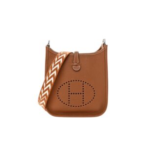 Hermes Mini Evelyne Bag Dark Brown 17cm