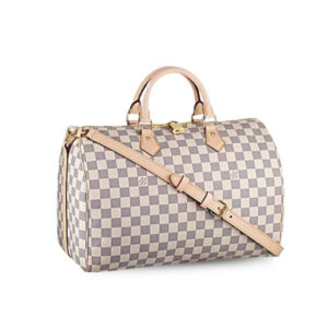 Louis Vuitton Speedy Bandouliere 35 White 35cm N41372