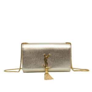 Saint Laurent Kate Chain Wallet With Tassel Yellow Copper 26cm