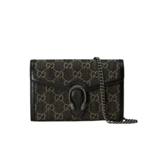 Gucci Dionysus Small GG Shoulder Bag Black And Ivory 25Cm 499623 UN3BN 1274