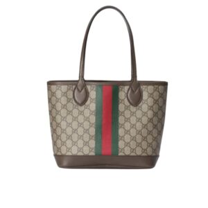 Gucci Ophidia Small Tote Bag Beige And Ebony GG 25Cm 726762 2AAAY 9151