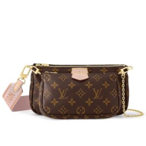 Louis Vuitton Multi Pochette Accessoires Monogram Light Pink 24Cm M44840