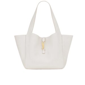 Saint Laurent Le 5 À 7 Bea In Grained Leather White 50Cm 763435AADDG