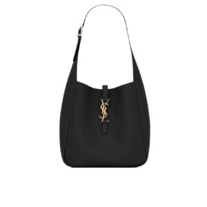 Saint Laurent Le 5 À 7 Soft Small Hobo Bag In Smooth Black 27Cm 713938AAAUQ1000